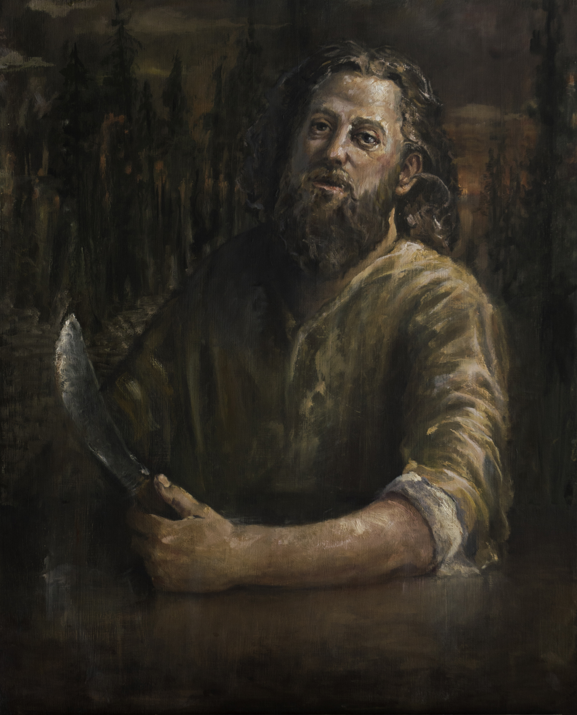 Man with Pig Knife